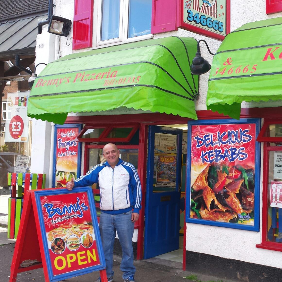 Bennys Pizza And Kebab House 21 Compton, Ashbourne, DE6 1BX